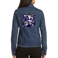 Sliced Oranges With Aromatic Cloves White Wood Texture 47607354 Ladies Denim Jacket | Artistshot