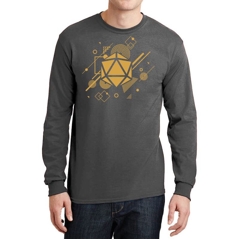 Retro Narrator Polyhedral D20 Dice Long Sleeve Shirts | Artistshot