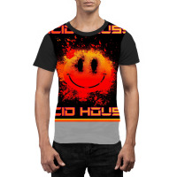 Acid House Badge Graphic T-shirt | Artistshot