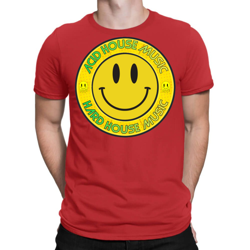 Acid House Hard House Badge T-Shirt by mosbahgurkov6 | Artistshot