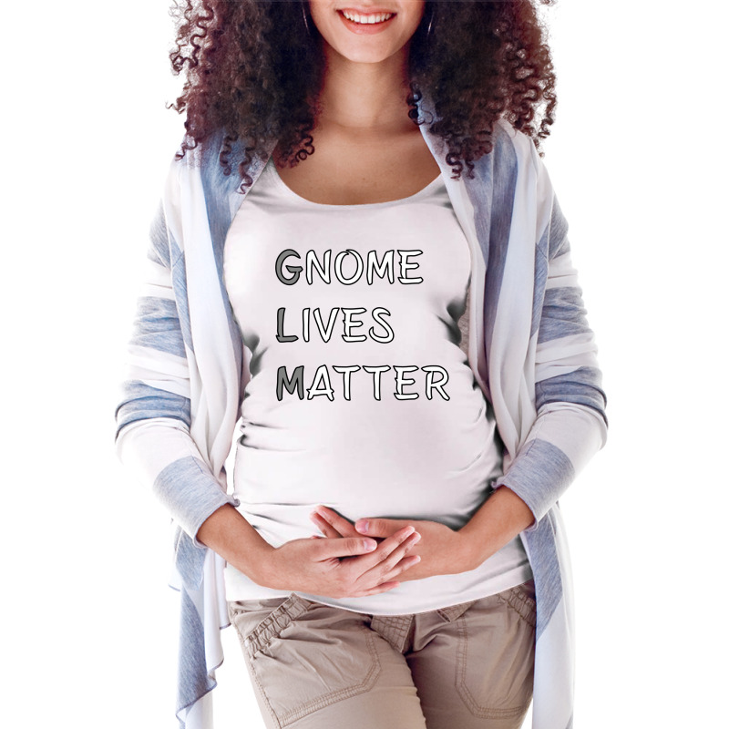 Gnome Lives Matter Meme Dnd 5e Pathfinder Rpg Role Maternity Scoop Neck T-shirt | Artistshot