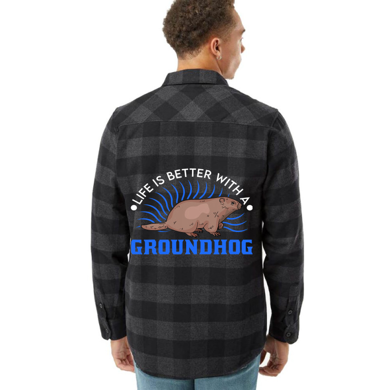 Life Is Better With A Groundhog Marmot 1 Flannel Shirt | Artistshot