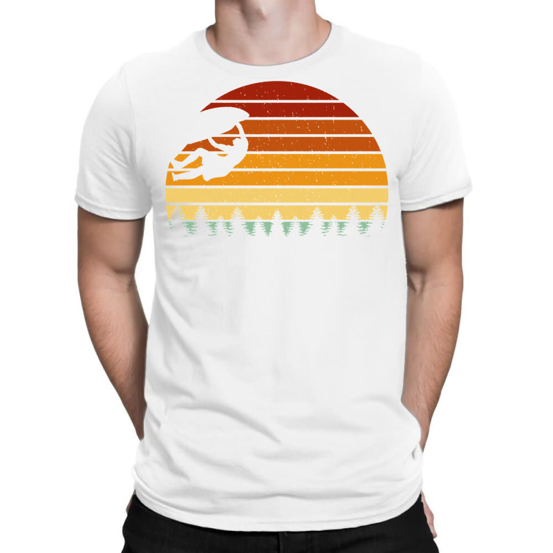 Vintage Sunset Climbing Gift For Climbers And Boul T-shirt | Artistshot