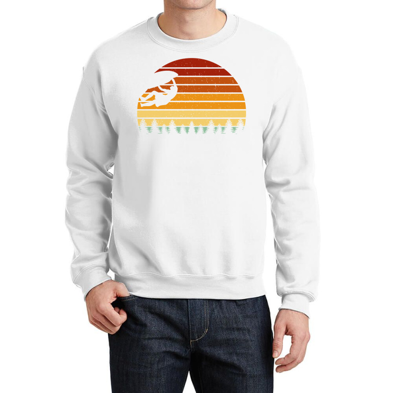 Vintage Sunset Climbing Gift For Climbers And Boul Crewneck Sweatshirt | Artistshot