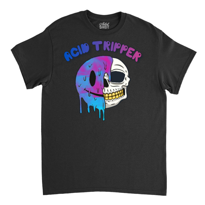 Acid Tripper Skull Classic T-shirt by mosbahgurkov6 | Artistshot