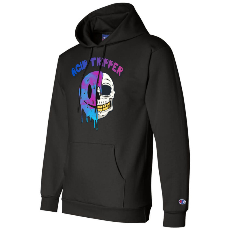 Acid Tripper Skull Champion Hoodie by mosbahgurkov6 | Artistshot