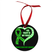 Limited Edition His Fight Is My Fight Ribbon Heart Ornament | Artistshot