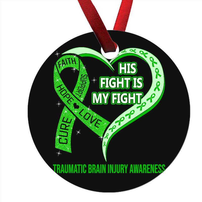 Limited Edition His Fight Is My Fight Ribbon Heart Ornament | Artistshot