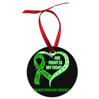 Limited Edition His Fight Is My Fight Ribbon Heart Ornament | Artistshot