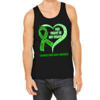 Limited Edition His Fight Is My Fight Ribbon Heart Tank Top | Artistshot