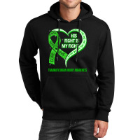 Limited Edition His Fight Is My Fight Ribbon Heart Unisex Hoodie | Artistshot