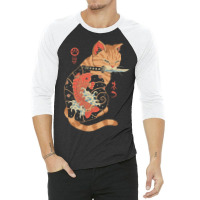 Limited Edition Carp Tattooed Cat 3/4 Sleeve Shirt | Artistshot