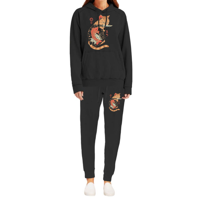 Limited Edition Carp Tattooed Cat Hoodie & Jogger set by centralfantast | Artistshot