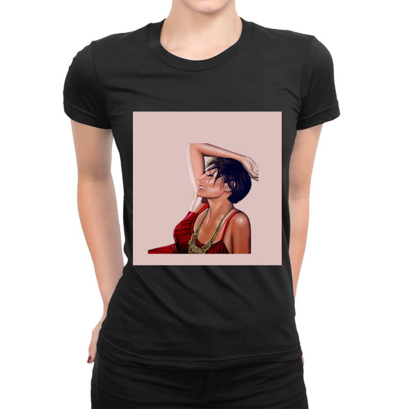 Natalie Imbruglia Chiffon Top Ladies Fitted T-Shirt by KochDestines | Artistshot