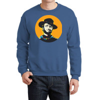 Clint Eastwood Pop Art Portrait Crewneck Sweatshirt | Artistshot