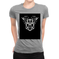 Futuristic D20 Polyhedral Dice Tabletop Rpg 1 Ladies Fitted T-shirt | Artistshot