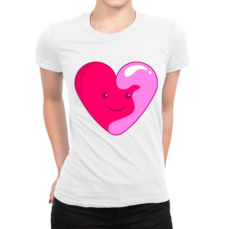 Cute Heart Ladies Fitted T-Shirt by hanacin | Artistshot