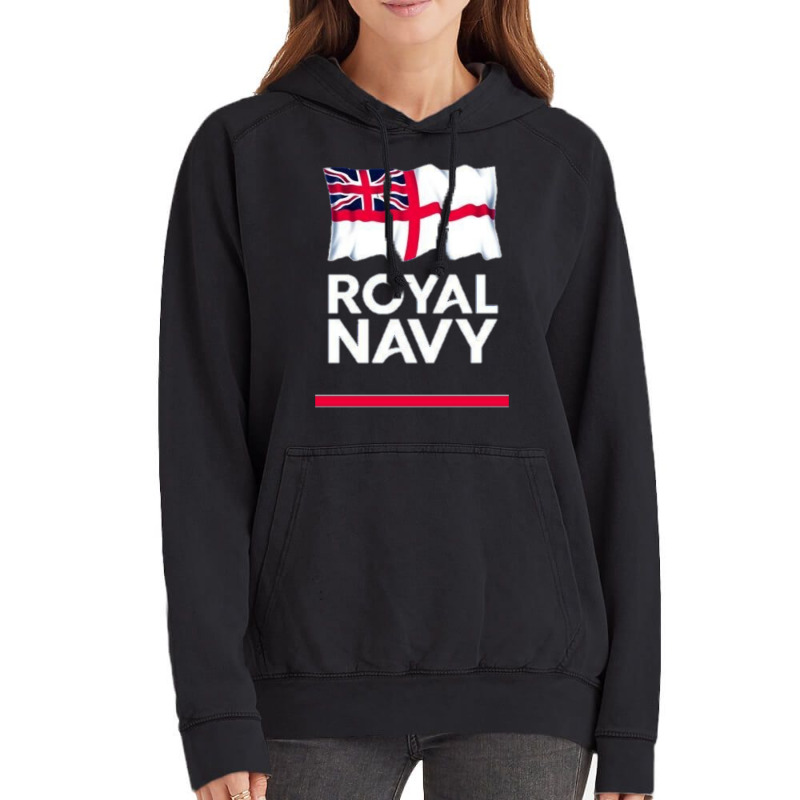 The Royal Navy Vintage Hoodie by gemmmohaidw | Artistshot