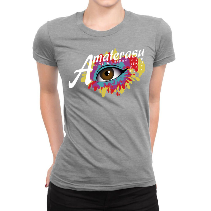 Amaterasu (white Text) Ladies Fitted T-shirt | Artistshot