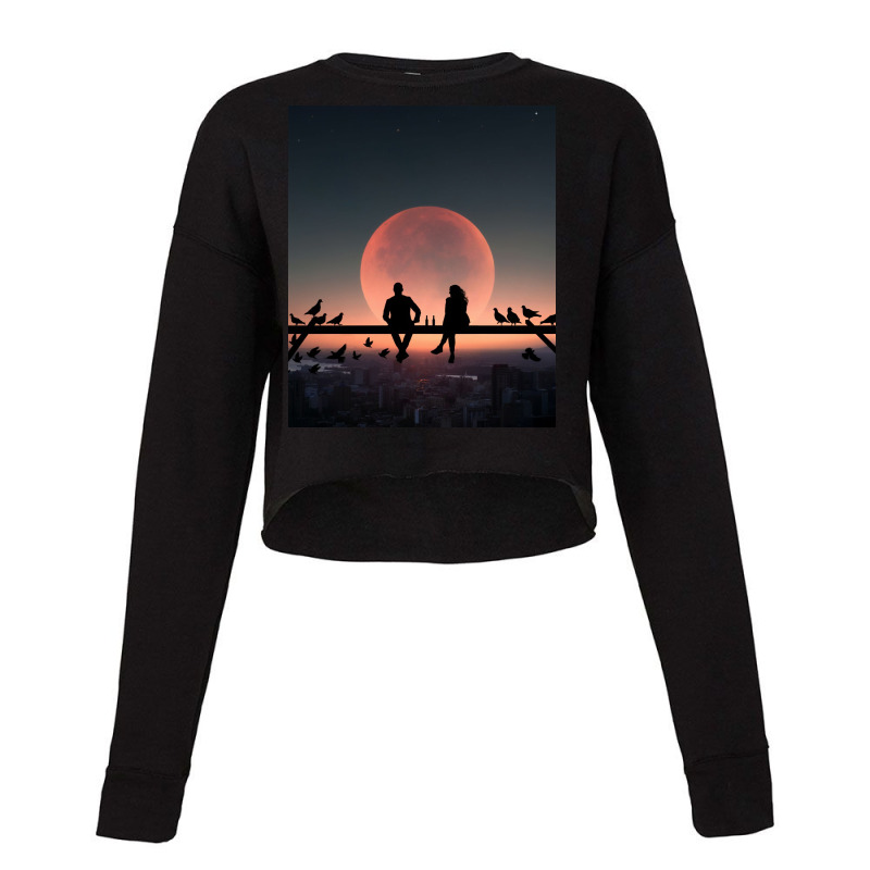 Love Sunset Cropped Sweater | Artistshot