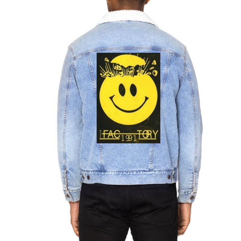 Factory 91 Old School Rave Flyer Unisex Sherpa-lined Denim Jacket | Artistshot