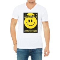 Factory 91 Old School Rave Flyer V-neck Tee | Artistshot