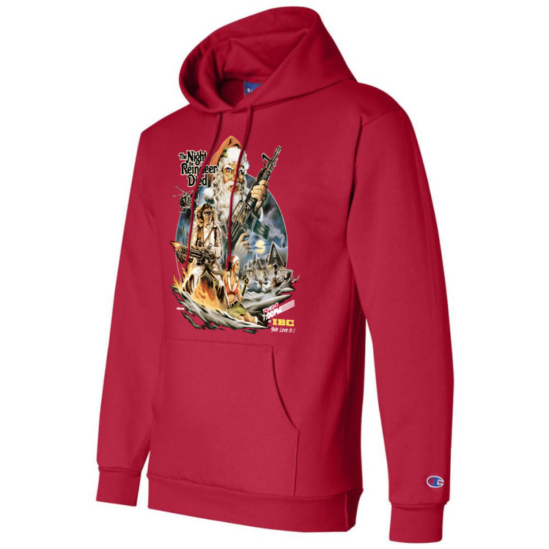 Lover Gifts The Night Xmas The Reindeer Died Gift Champion Hoodie | Artistshot