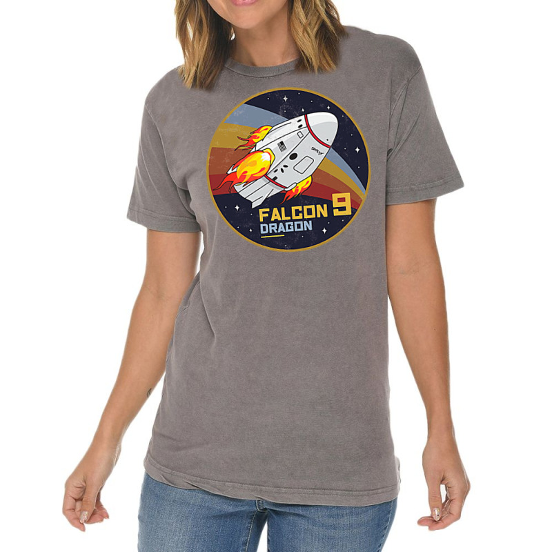 Falcon 9   Dragon Vintage Style T Shirt Vintage T-shirt | Artistshot