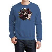 Warlock Class D20   Tabletop Gaming Dice Crewneck Sweatshirt | Artistshot