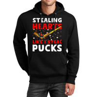 Hockey Stick Stealing Heart Like I Steal Pucks Val Unisex Hoodie | Artistshot