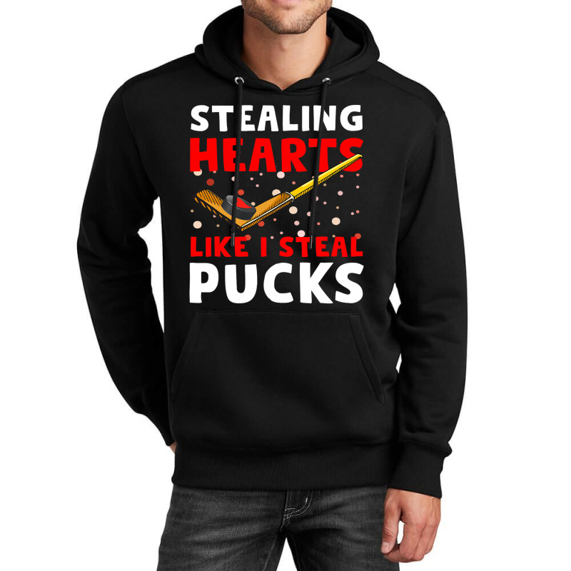 Hockey Stick Stealing Heart Like I Steal Pucks Val Unisex Hoodie | Artistshot