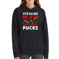 Hockey Stick Stealing Heart Like I Steal Pucks Val Vintage Hoodie | Artistshot