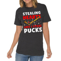 Hockey Stick Stealing Heart Like I Steal Pucks Val Vintage T-shirt | Artistshot