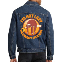 I'm Not Lazy I'm Energy Efficient Men Denim Jacket | Artistshot