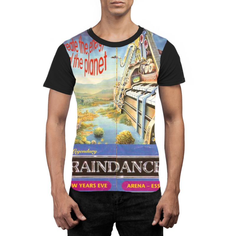 Raindance 90's Rave Flyer Graphic T-shirt by gholamisaqif | Artistshot