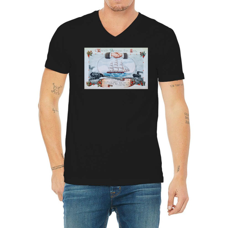 Hands Across The Sea V-neck Tee | Artistshot