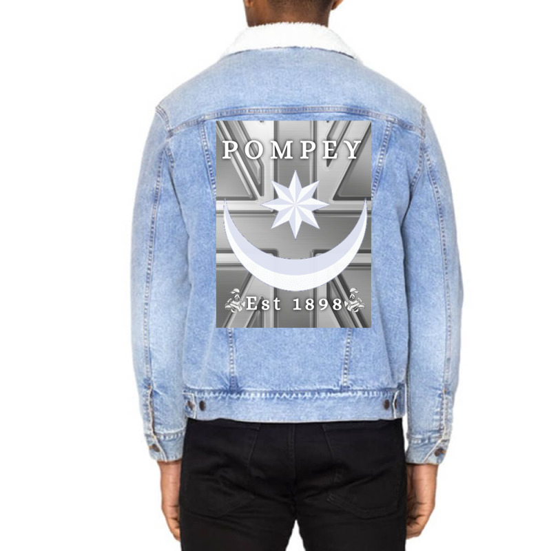 Metallic Pompey Unisex Sherpa-lined Denim Jacket | Artistshot