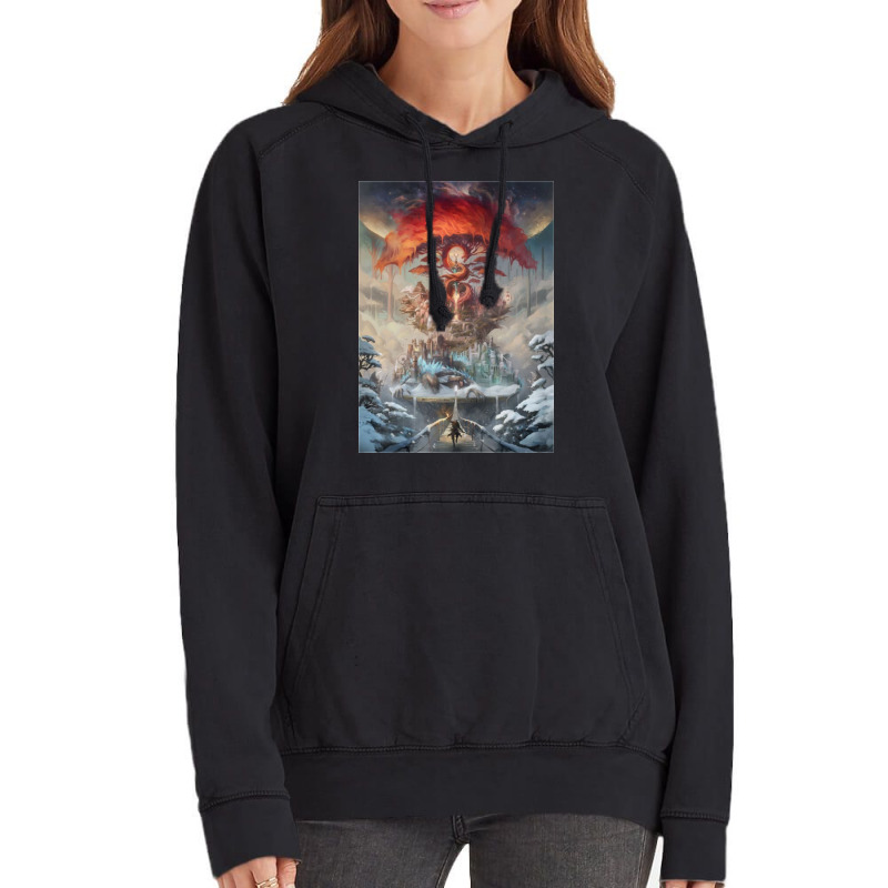 The Painted World Vintage Hoodie by LisaRMcFarland | Artistshot