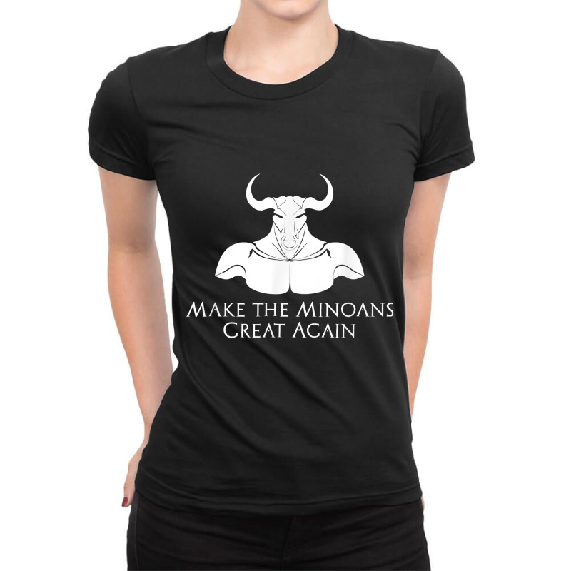 Ancient Minoan Civilization Make The Minoans Great Ladies Fitted T-Shirt by qadina | Artistshot