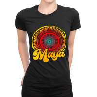 Maya Mayan Pattern Civilization Mesoamerica Centra Ladies Fitted T-shirt | Artistshot