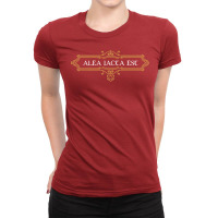 Alea Iacta Est Dice D20 Tabletop Rpg Addict Ladies Fitted T-shirt | Artistshot