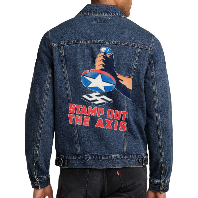 Ww2 War Time Poster Men Denim Jacket | Artistshot