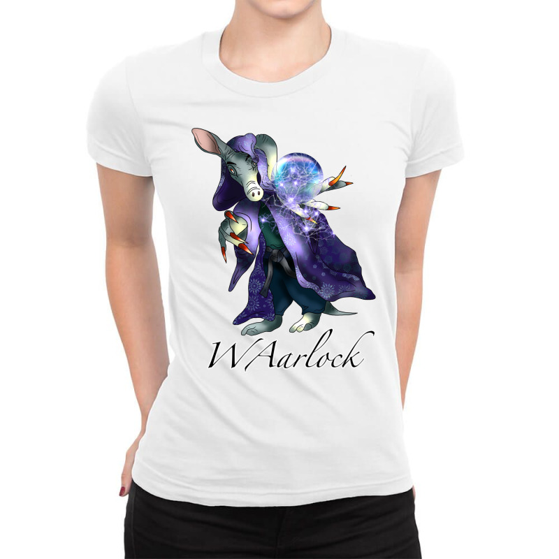 Dnd Warlock Aardvark Ladies Fitted T-Shirt by tupialinzong | Artistshot