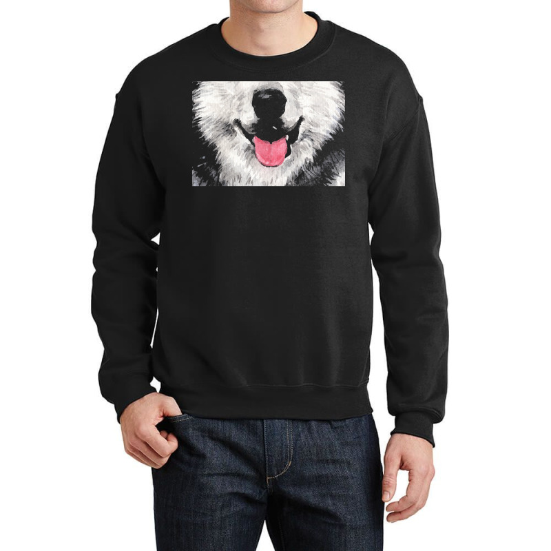 Husky T  Shirtfunny Siberian Husky Lover Face Mask Cute Husky Dog Mout Crewneck Sweatshirt by misael23496 | Artistshot