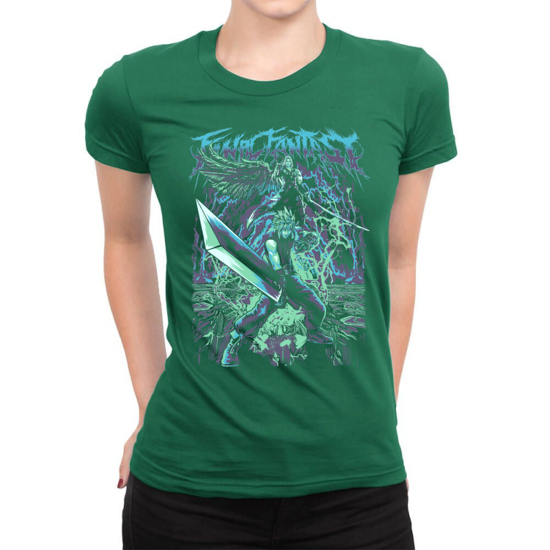 Final Fantasy Fan Art Ladies Fitted T-Shirt by auwadehmant | Artistshot