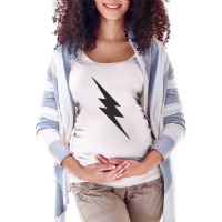 Dark Lightning Bolt Maternity Scoop Neck T-shirt | Artistshot