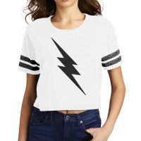 Dark Lightning Bolt Scorecard Crop Tee | Artistshot