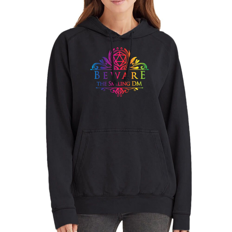 Rainbow Beware The Smiling Dm  When The Dm Smiles Vintage Hoodie | Artistshot