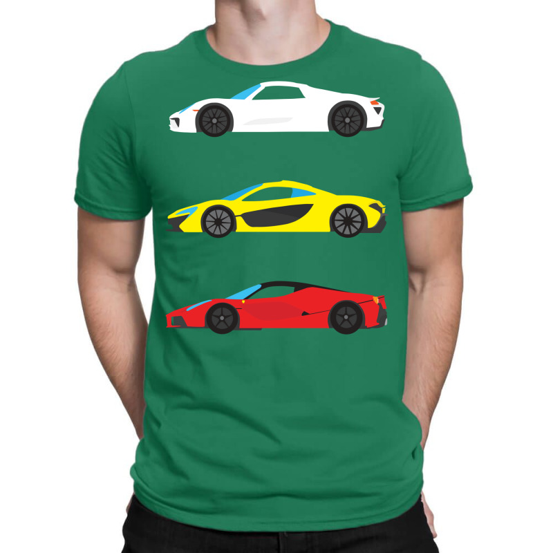 Modern European Dream Cars The Trinity T-shirt | Artistshot