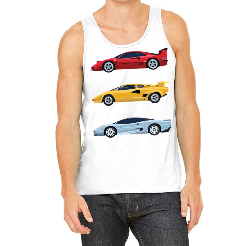 Modern European Dream Cars; Early 90s Heroes Tank Top | Artistshot